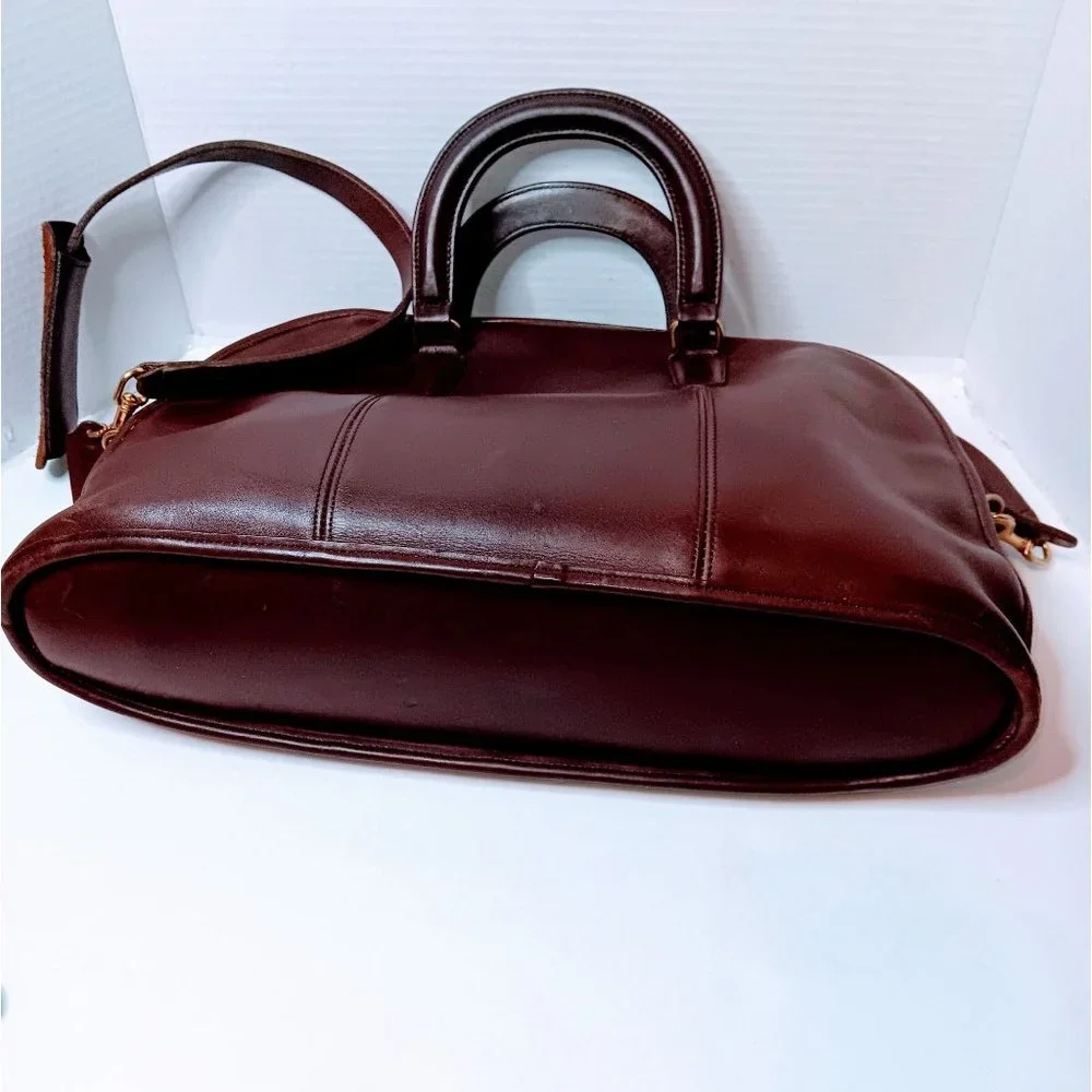 Vintage Coach 90s Bancroft Brief  XL Satchel - Picture 5 of 11